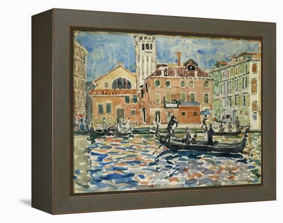 Venice, c.1909-Maurice Brazil Prendergast-Framed Premier Image Canvas