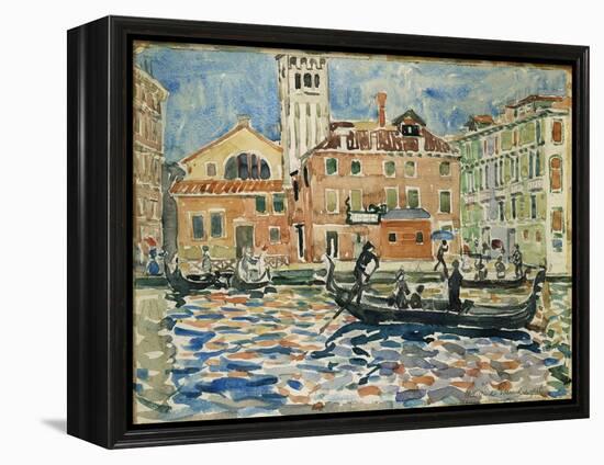 Venice, c.1909-Maurice Brazil Prendergast-Framed Premier Image Canvas