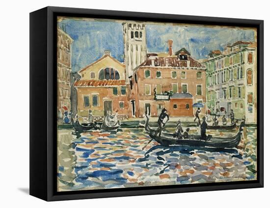 Venice, c.1909-Maurice Brazil Prendergast-Framed Premier Image Canvas