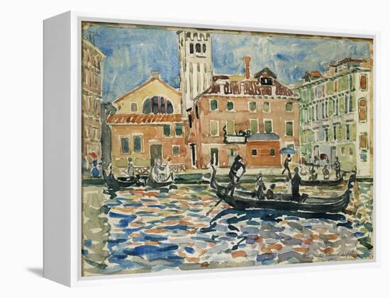 Venice, c.1909-Maurice Brazil Prendergast-Framed Premier Image Canvas