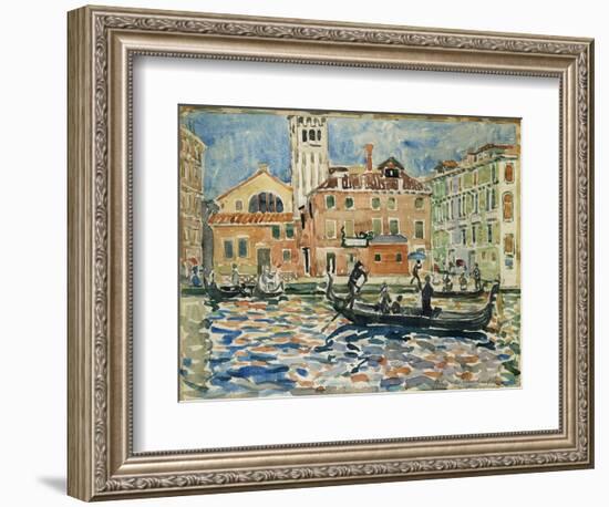 Venice, c.1909-Maurice Brazil Prendergast-Framed Giclee Print