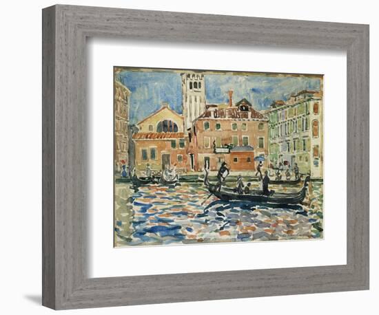 Venice, c.1909-Maurice Brazil Prendergast-Framed Giclee Print