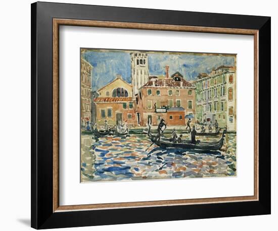 Venice, c.1909-Maurice Brazil Prendergast-Framed Giclee Print