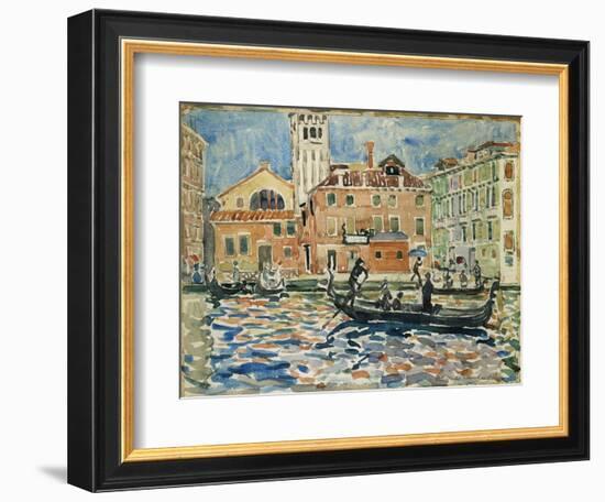 Venice, c.1909-Maurice Brazil Prendergast-Framed Giclee Print