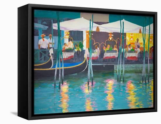 Venice Café (Oil on Board)-William Ireland-Framed Premier Image Canvas