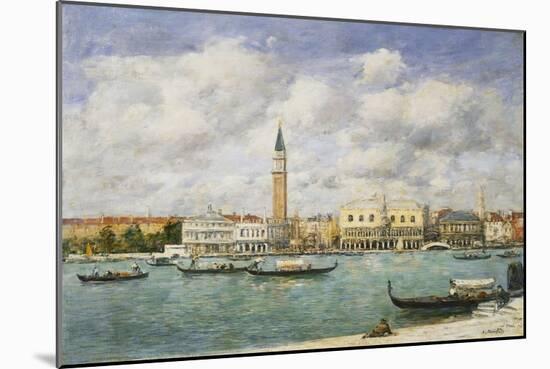 Venice, Campanile, St Mark's View of the Canal from San Giorgio; Venise, Le Campanile, Vue Du…-Eugène Boudin-Mounted Giclee Print