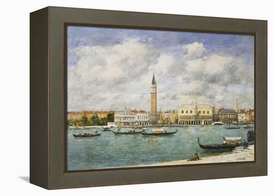 Venice, Campanile, St Mark's View of the Canal from San Giorgio; Venise, Le Campanile, Vue Du…-Eugène Boudin-Framed Premier Image Canvas