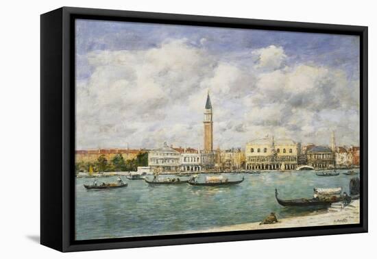 Venice, Campanile, St Mark's View of the Canal from San Giorgio; Venise, Le Campanile, Vue Du…-Eugène Boudin-Framed Premier Image Canvas