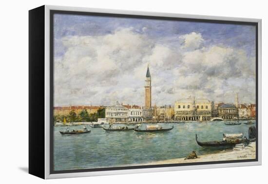 Venice, Campanile, St Mark's View of the Canal from San Giorgio; Venise, Le Campanile, Vue Du…-Eugène Boudin-Framed Premier Image Canvas