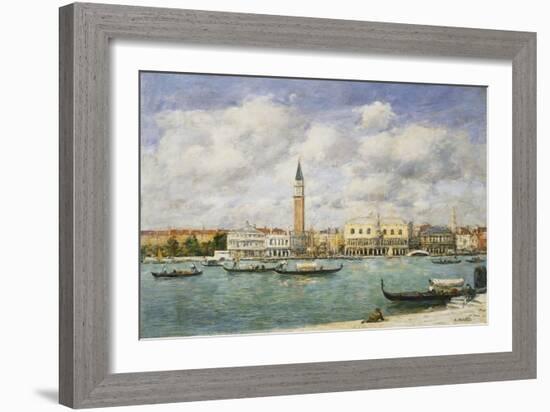 Venice, Campanile, St Mark's View of the Canal from San Giorgio-Eugène Boudin-Framed Giclee Print