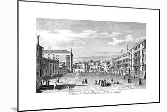 Venice: Campo San Polo-Antonio Visentini-Mounted Giclee Print