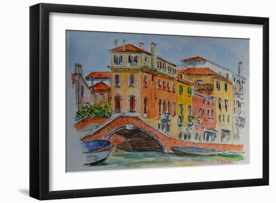 Venice, Canal, Dorsoduro, 2015-Anthony Butera-Framed Giclee Print