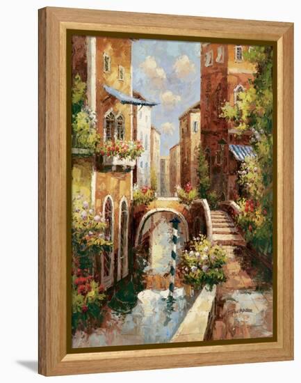 Venice Canal II-Peter Bell-Framed Stretched Canvas