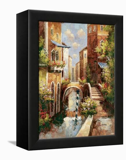 Venice Canal II-Peter Bell-Framed Stretched Canvas