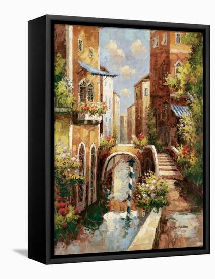 Venice Canal II-Peter Bell-Framed Stretched Canvas