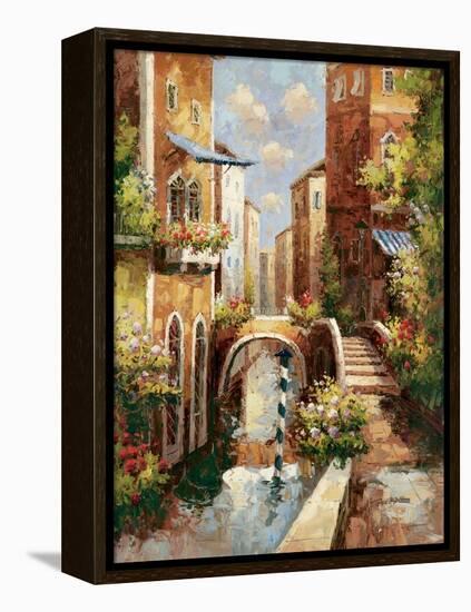 Venice Canal II-Peter Bell-Framed Stretched Canvas