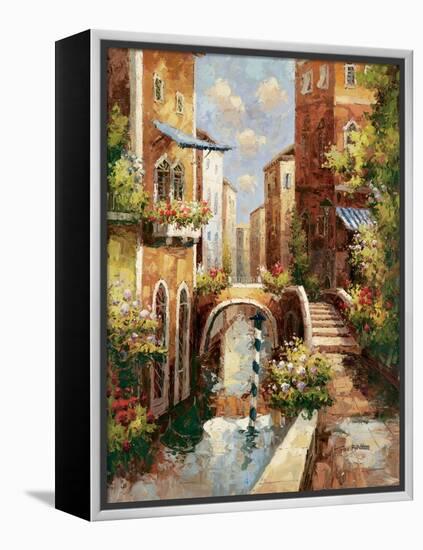 Venice Canal II-Peter Bell-Framed Stretched Canvas