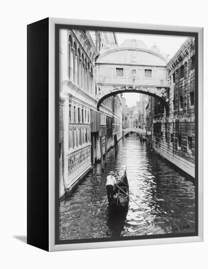 Venice Canal-Cyndi Schick-Framed Stretched Canvas