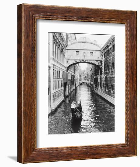 Venice Canal-Cyndi Schick-Framed Premium Giclee Print