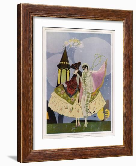 Venice, Carnival Characters-Umberto Brunelleschi-Framed Art Print