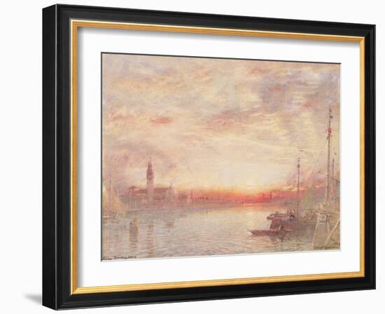 Venice, Cemetery Island (San Michele), 1903-Albert Goodwin-Framed Giclee Print