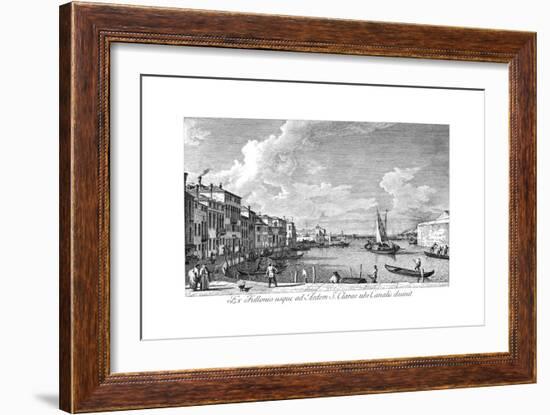 Venice: Chiara Canal, 1735-Antonio Visentini-Framed Giclee Print