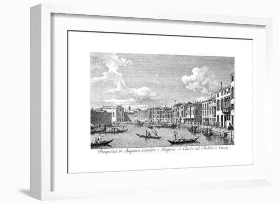 Venice: Chiara Canal, 1735-Antonio Visentini-Framed Giclee Print