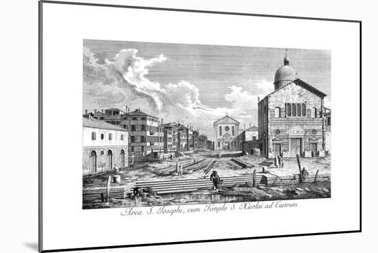 Venice: Church, 1735-Antonio Visentini-Mounted Giclee Print