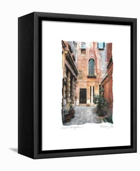 Venice Courtyard-Maureen Love-Framed Stretched Canvas