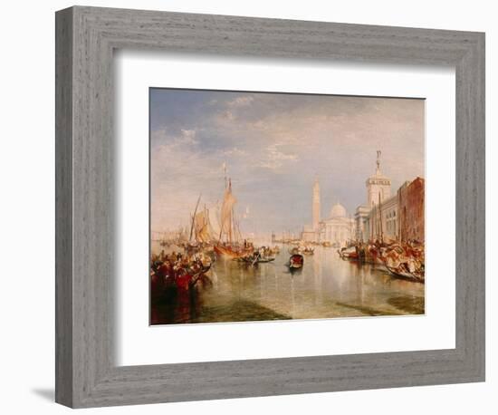 Venice, Dogana and S. Giorgio Maggiore-JMW Turner-Framed Giclee Print