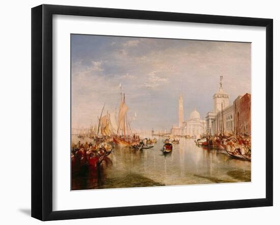 Venice, Dogana and S. Giorgio Maggiore-JMW Turner-Framed Giclee Print