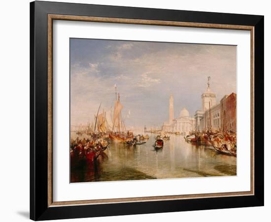 Venice, Dogana and S. Giorgio Maggiore-JMW Turner-Framed Giclee Print