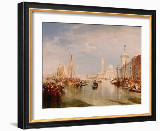 Venice, Dogana and S. Giorgio Maggiore-JMW Turner-Framed Giclee Print