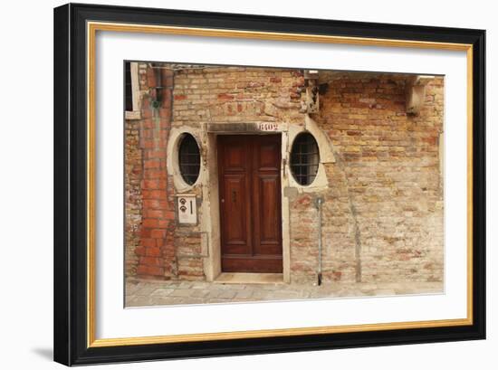 Venice Doorway-Les Mumm-Framed Photographic Print