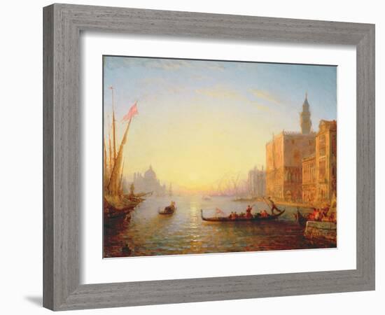 Venice, Evening-Felix Ziem-Framed Giclee Print