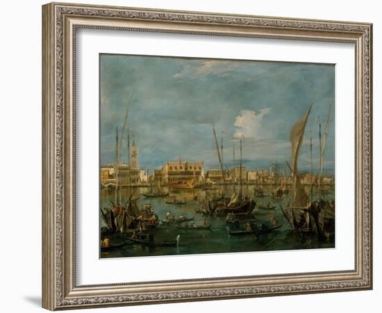 Venice from the Bacino di San Marco, c.1765-Francesco Guardi-Framed Giclee Print