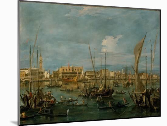 Venice from the Bacino di San Marco, c.1765-Francesco Guardi-Mounted Giclee Print