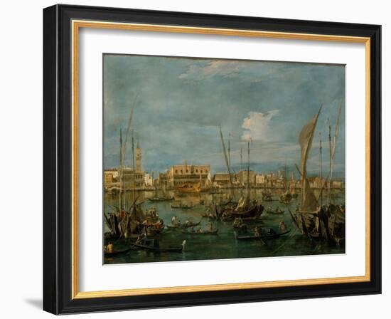 Venice from the Bacino di San Marco, c.1765-Francesco Guardi-Framed Giclee Print