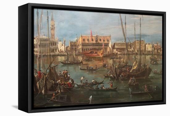 Venice from the Bacino Di San Marco-Francesco Guardi-Framed Stretched Canvas