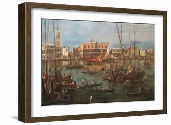 Venice from the Bacino Di San Marco-Francesco Guardi-Framed Art Print