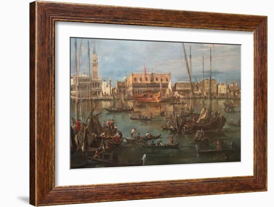 Venice from the Bacino Di San Marco-Francesco Guardi-Framed Art Print