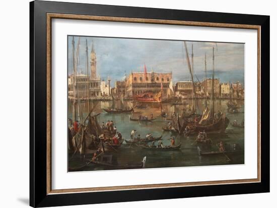 Venice from the Bacino Di San Marco-Francesco Guardi-Framed Art Print