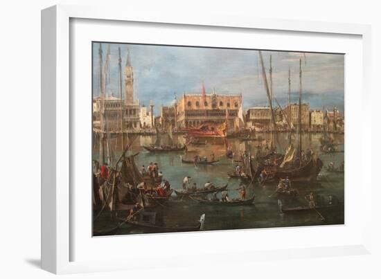 Venice from the Bacino Di San Marco-Francesco Guardi-Framed Art Print