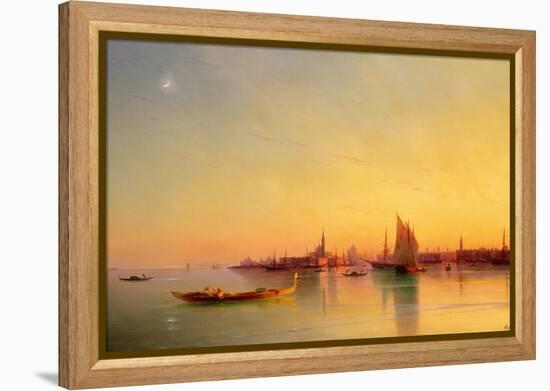 Venice from the Lagoon at Sunset-Ivan Konstantinovich Aivazovsky-Framed Premier Image Canvas