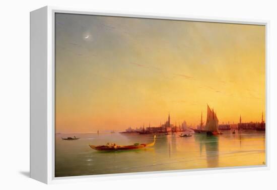 Venice from the Lagoon at Sunset-Ivan Konstantinovich Aivazovsky-Framed Premier Image Canvas