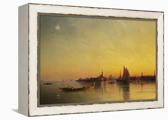 Venice from the Lagoon at Sunset-Ivan Konstantinovich Aivazovsky-Framed Premier Image Canvas