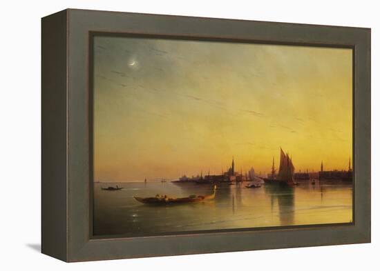 Venice from the Lagoon at Sunset-Ivan Konstantinovich Aivazovsky-Framed Premier Image Canvas