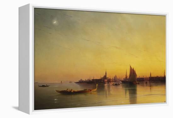 Venice from the Lagoon at Sunset-Ivan Konstantinovich Aivazovsky-Framed Premier Image Canvas