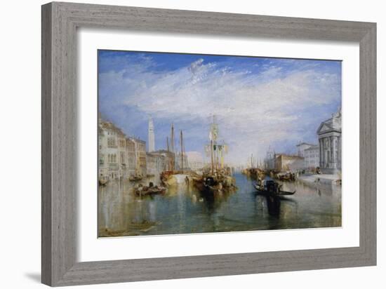 Venice, from the Porch of Madonna Della Salute, Ca. 1835-J. M. W. Turner-Framed Art Print