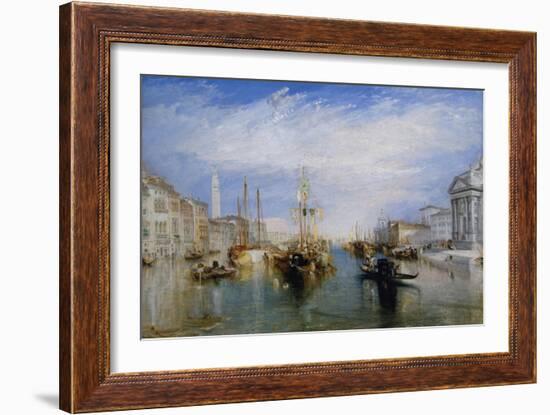 Venice, from the Porch of Madonna Della Salute, Ca. 1835-J. M. W. Turner-Framed Art Print